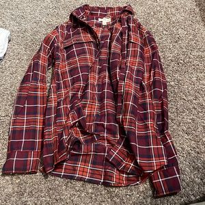 Good threads buttons down flannel red